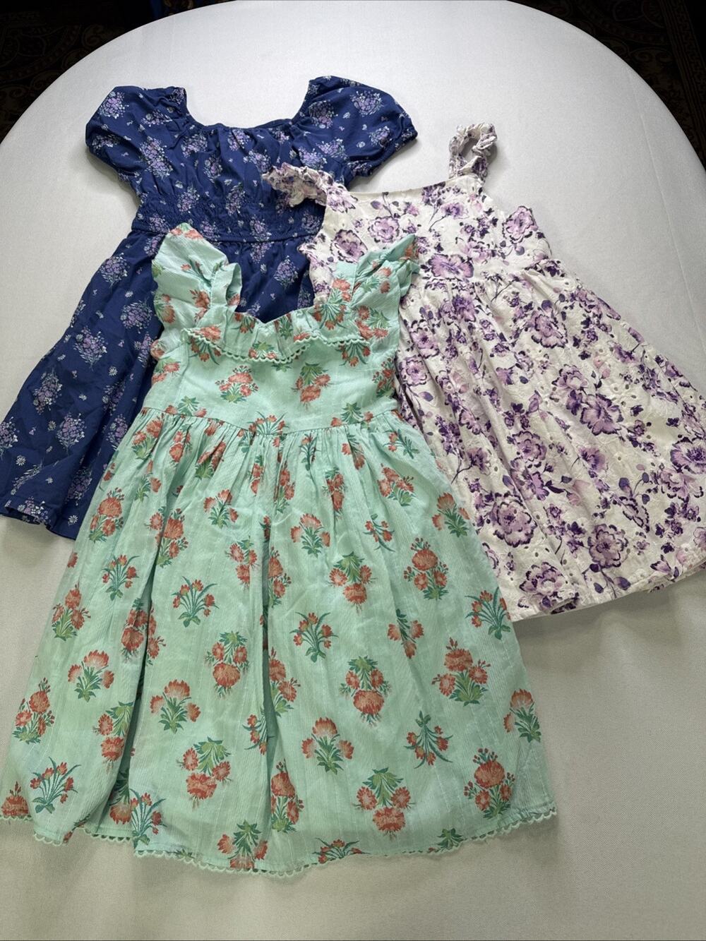 Girls Size 7/8 Floral Dress Lot of 3 Dresses Spring Summer Cottagecore